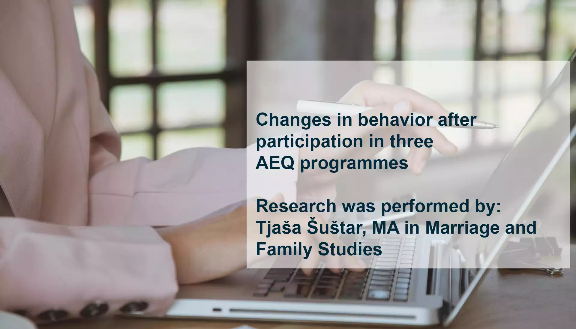 Read more about the article Changes in behavior after participation in three AEQ programmes – Final report